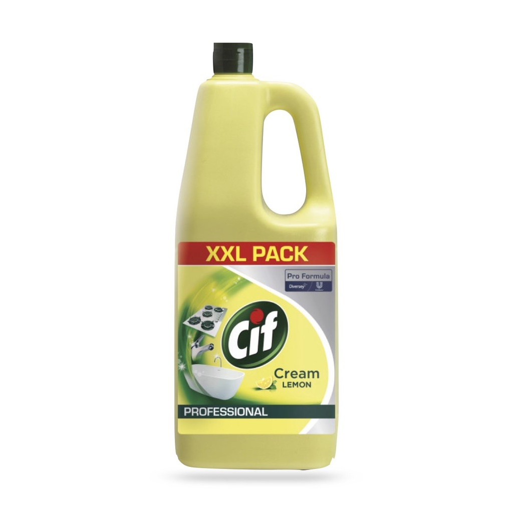 Cif Prof. Cream Lemon karcmentesen tisztító folyékony súrolószer 2 l-es