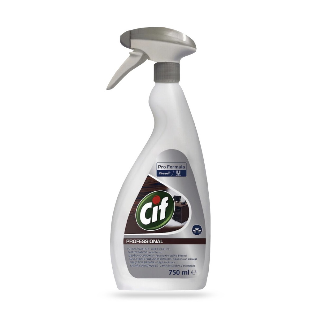 Cif Prof. Wood Polish fabútortisztítószer 750 ml-es