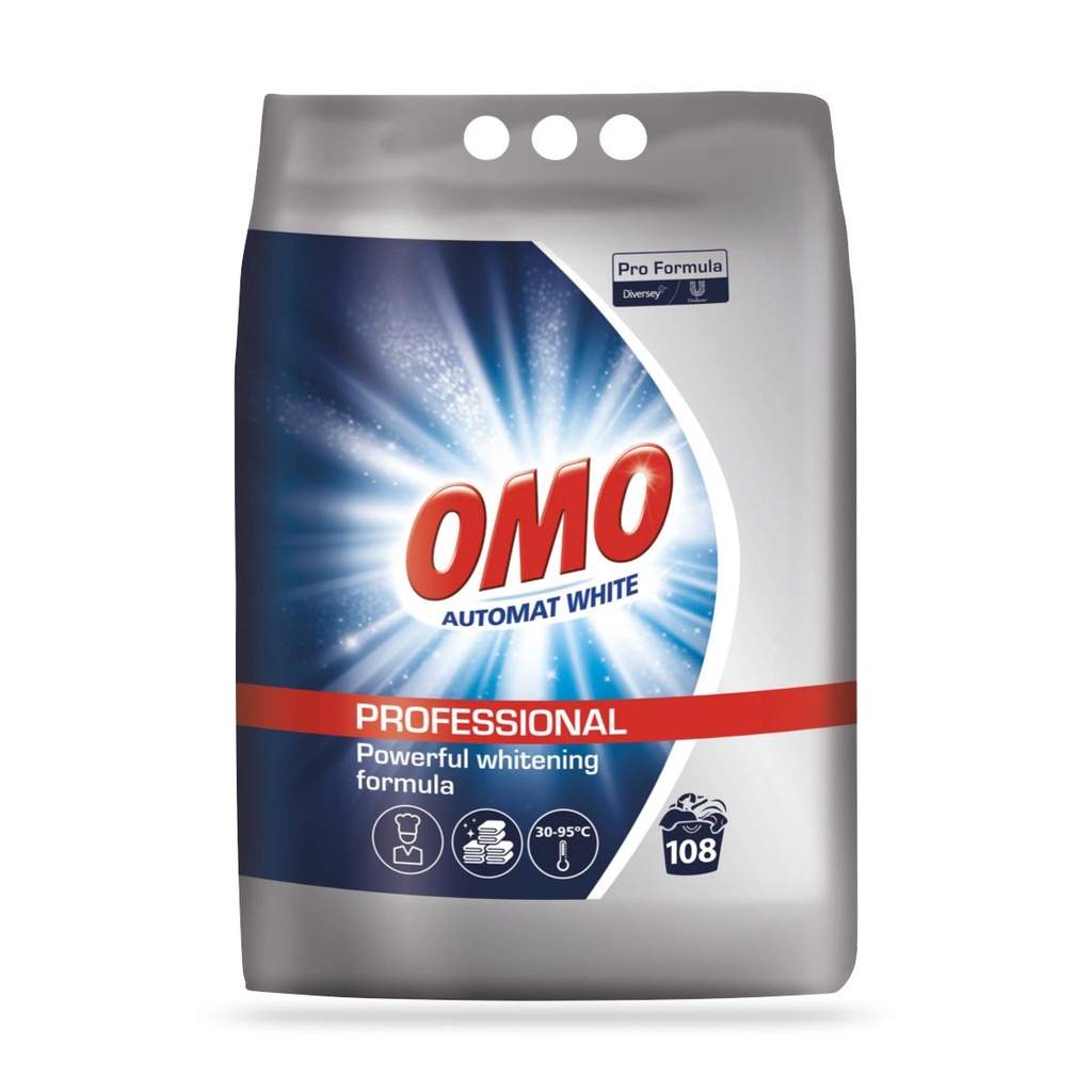 Omo Prof. Automat White eurocompact mosópor fehér textíliákhoz 7 kg-os