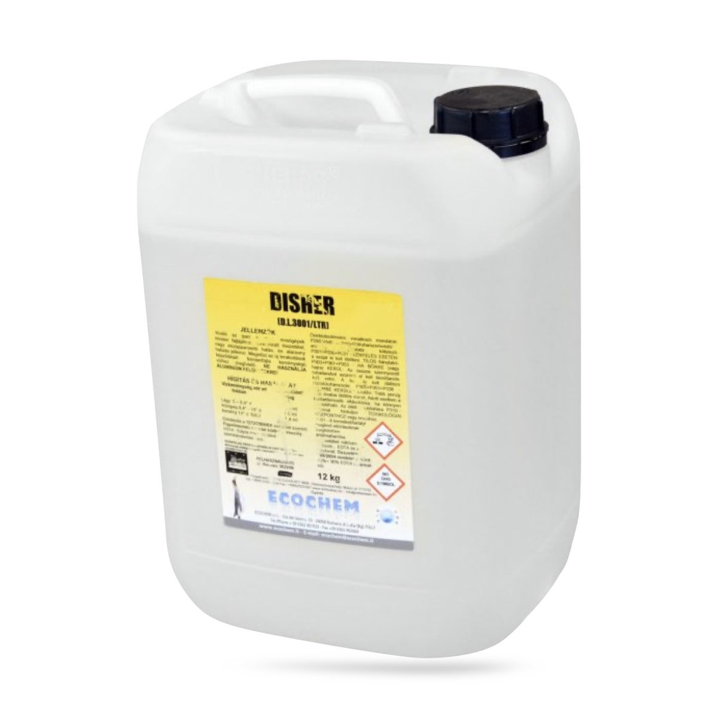 Disher gépi mosogatószer 12 kg-os