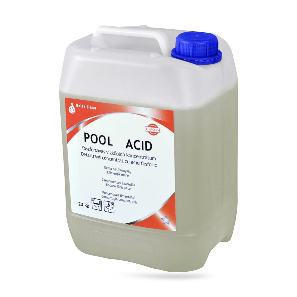 Pool Acid medence tisztítószer koncentrátum 20 kg-os ADR (betétdíjas göngyöleg)