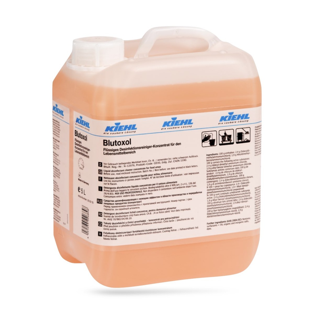 Blutoxol fertőtlenítő- tisztítószer 5 l-es Kiehl ADR