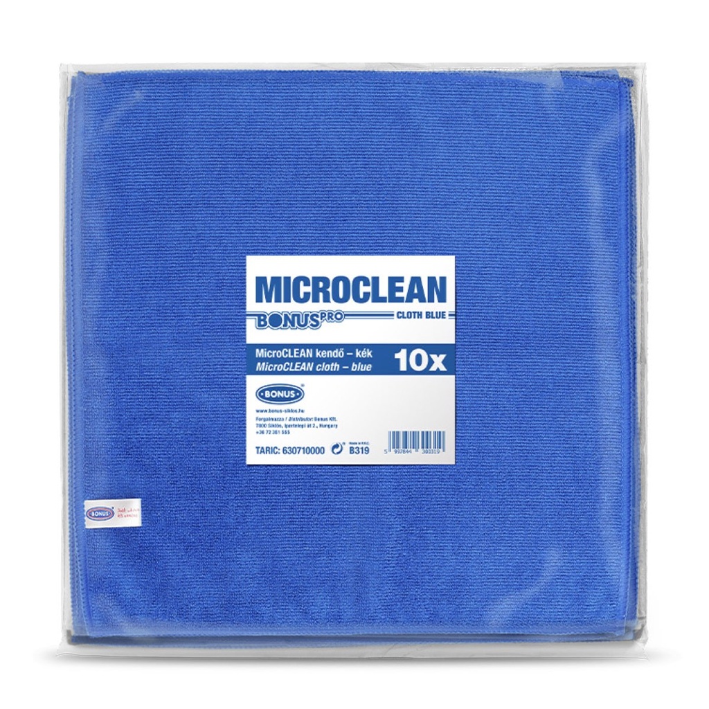 MicroClean mikroszálas törlőkendő kék