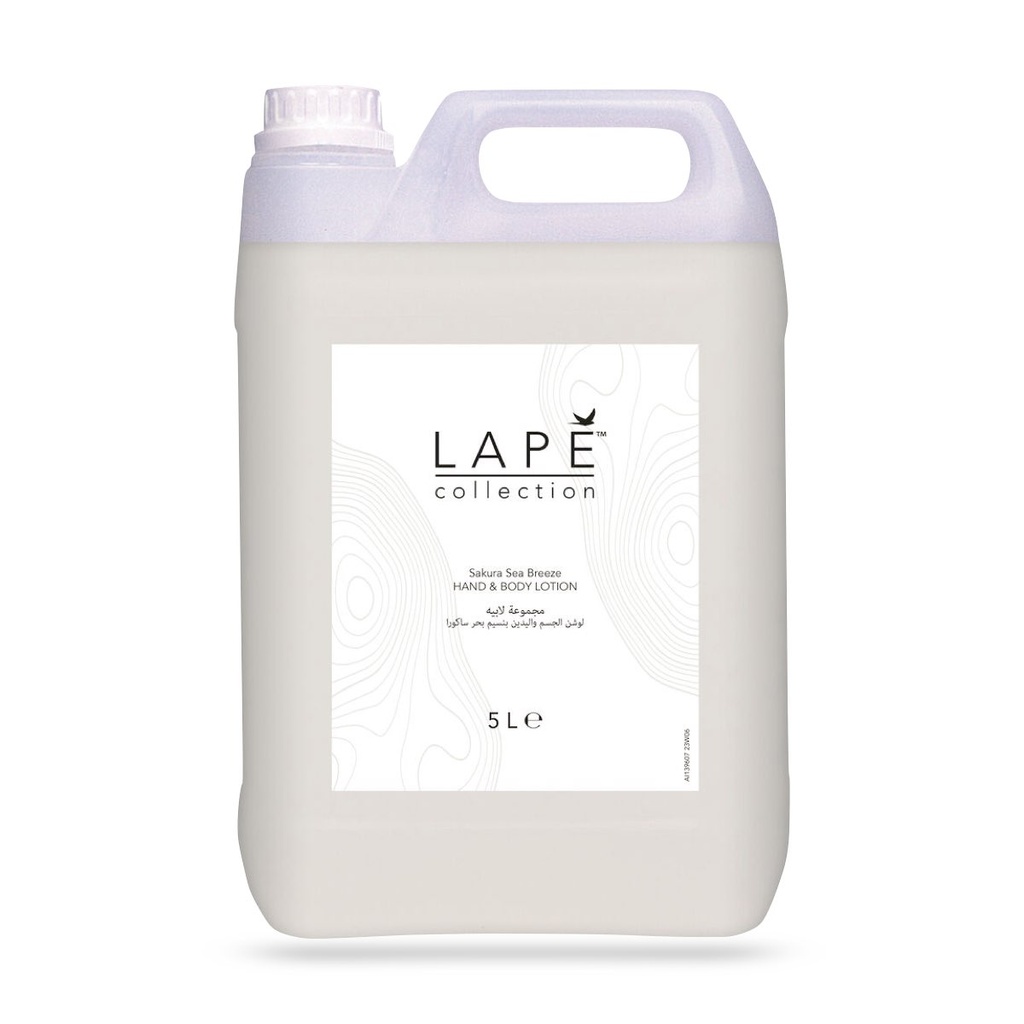 Lapé Sakura Sea Breeze iIllatosított, hidratáló kéz-, és testápoló krém utántöltő 5 l-es