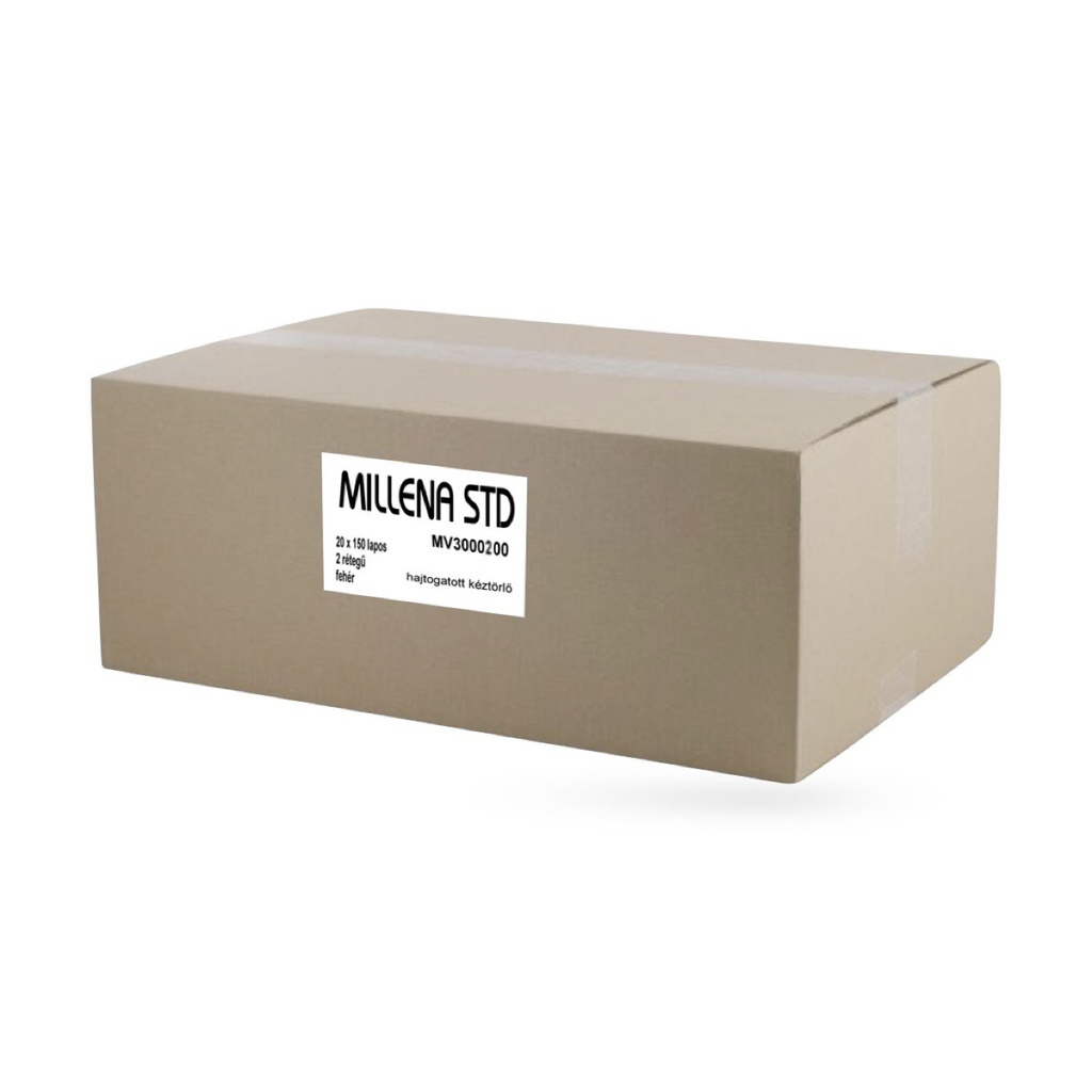 Millena hajtogatott kéztörlő V 20 x 150 lapos 2 r.