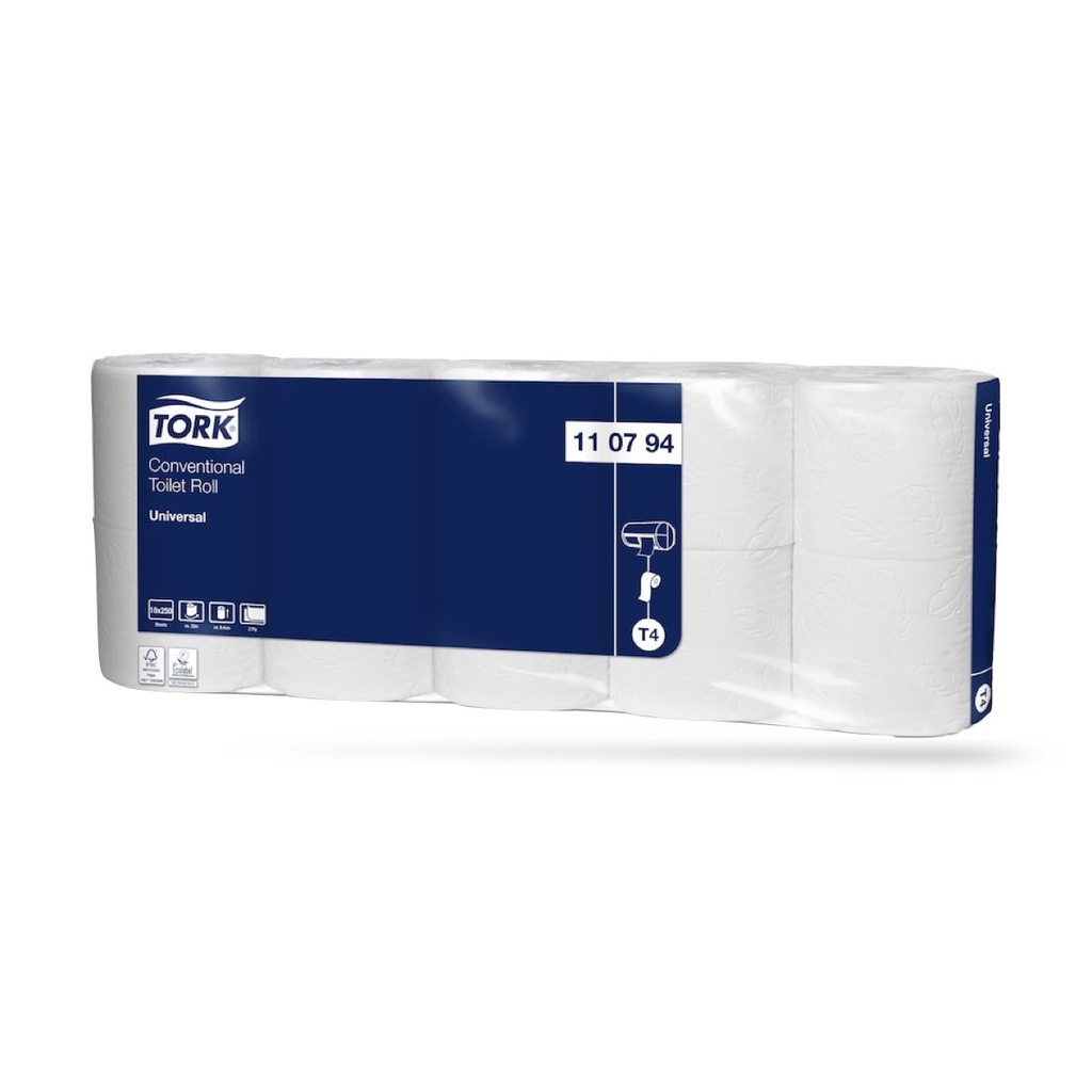 Tork Univ. kistekercses toalettpapír 2 r. 7 x 10 db-os natúr T4