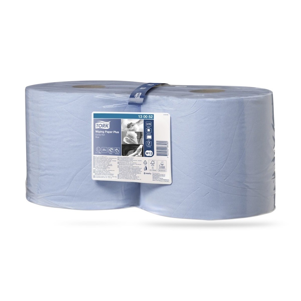 Tork Adv. tekercses törlő 2 r. 2 x 255 méteres kék W1 W2