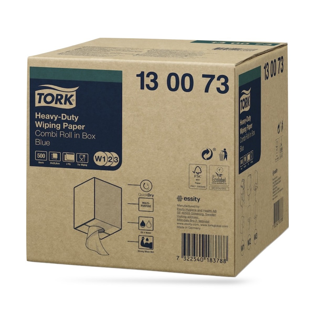 Tork Adv. tekercses törlő 2 r. 170 méteres kék W1 W2 W3