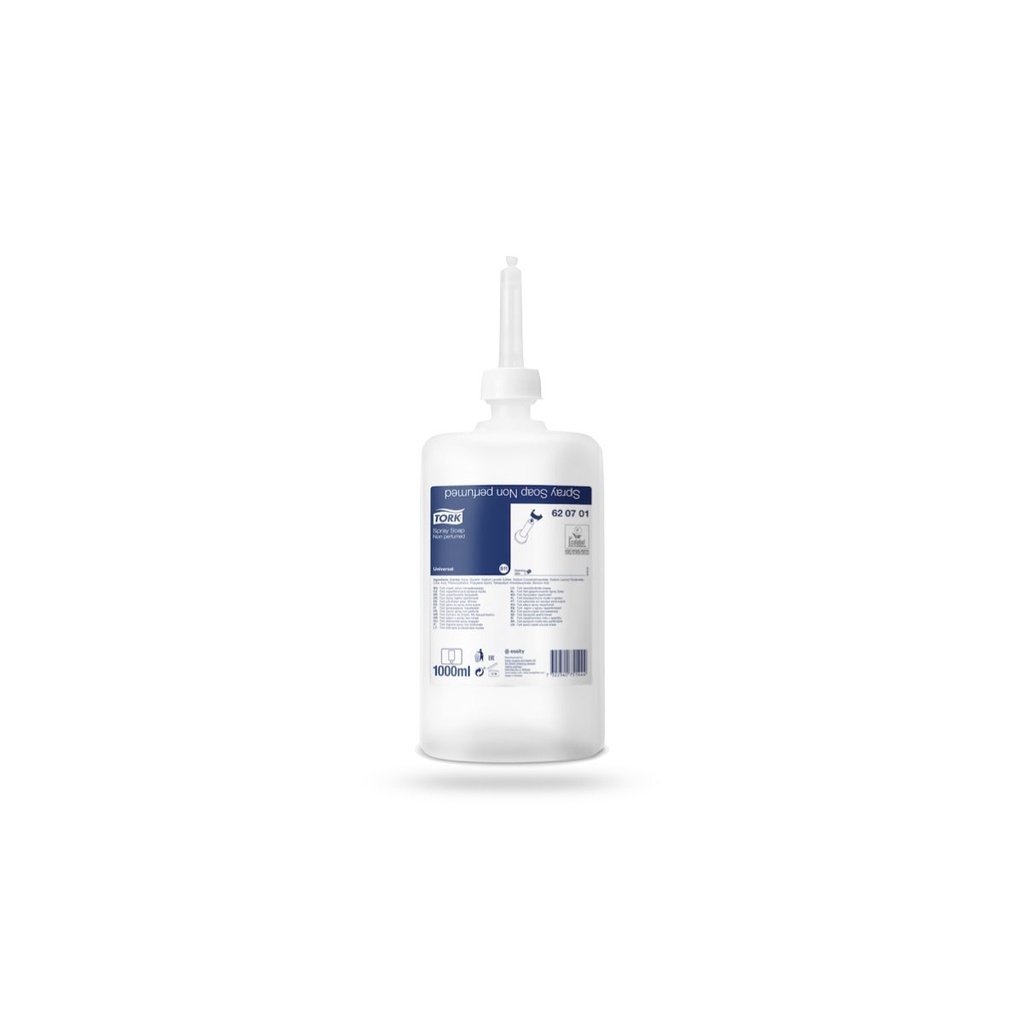Tork spray szappan illatmentes 1 l-es gumiszelepes S1