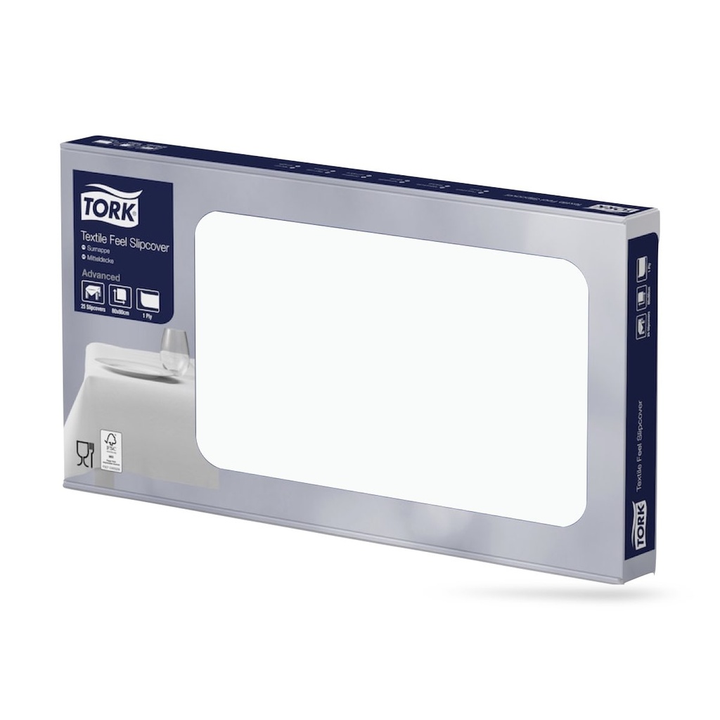 Tork LinStyle napron 80 x 80 cm-es 1 r. 25 lapos fehér