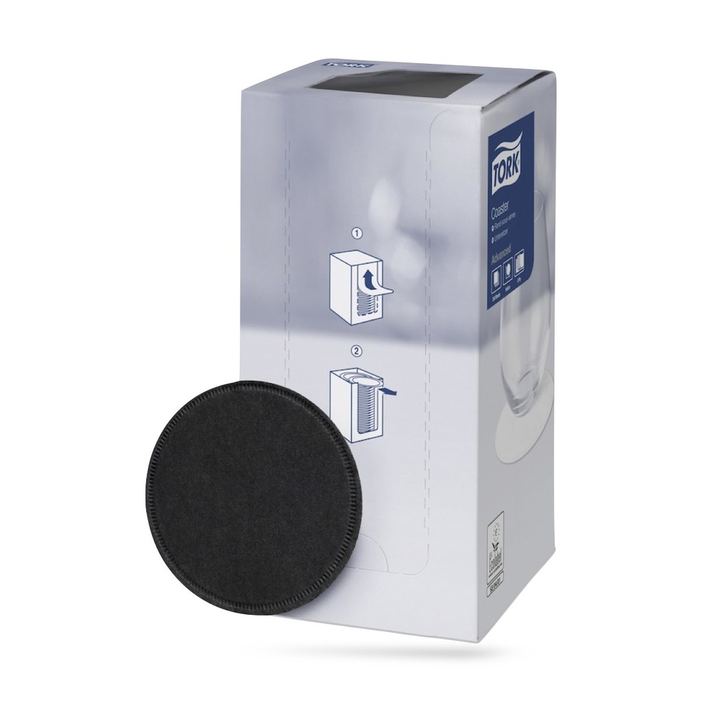 Tork poháralátét ∅ 9 cm-es 8 r. 250 lapos fekete