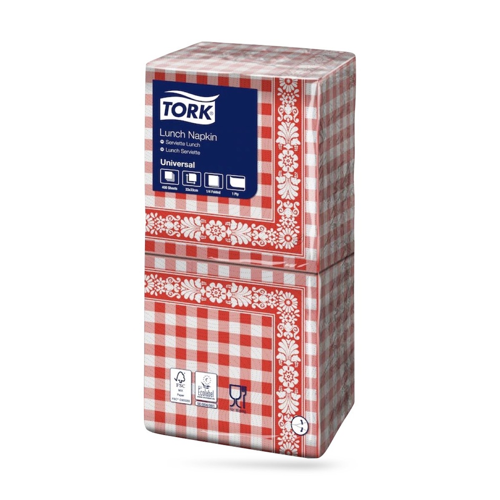 Tork Decor lunch szalvéta 33 x 33 cm-es cm-es 1 r. 400 lapos 