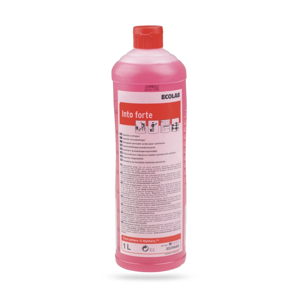 Into Forte erős foszforsav bázisú szaniter alaptisztító, hosszan tartó friss illattal 1 l-es