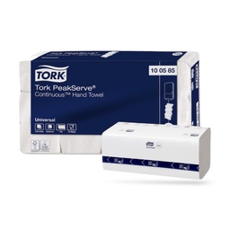 [100585] Tork PeakServe folyamatos adagolású kéztörlő Z 12 x 410 lapos 1 r. fehér H5
