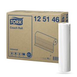 [125146] Tork Univ. vizsgálóasztal terítő 39 cm 50 m-es fehér C1