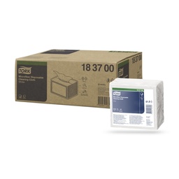 [183700] Tork Prem. egyszer használatos mikroszálas törlőkendő  40 db-os fehér W8