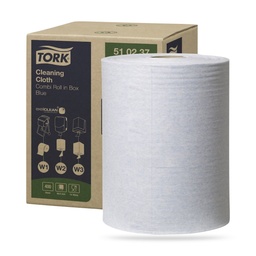 [510237] Tork Prem. tisztítókendő 152 méteres kék W1 W2 W3