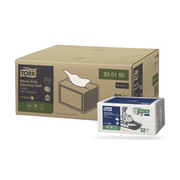 [930150] Tork Prem. bioalapú tisztítókendő 50 lapos fehér W8