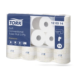 [120314] Tork Prem. kistekercses toalettpapír 3 r. 8 x 12 x 16 méteres fehér T4