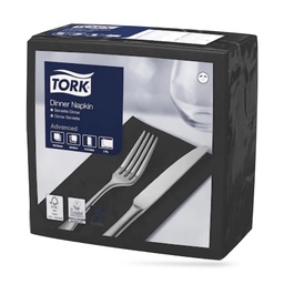 [470404] Tork dinner szalvéta 40 x 40 cm-es 1/8-os 2 r. 150 lapos fekete