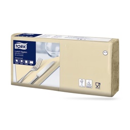 [477206] Tork lunch szalvéta 33 x 33 cm-es 2 r. 200 lapos homok