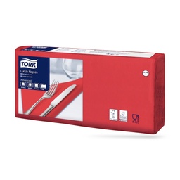 [477210] Tork lunch szalvéta 33 x 33 cm-es cm-es 2 r. 200 lapos piros