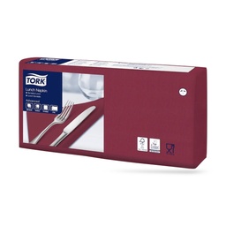[477213] Tork lunch szalvéta 33 x 33 cm-es cm-es 2 r. 200 lapos bordó
