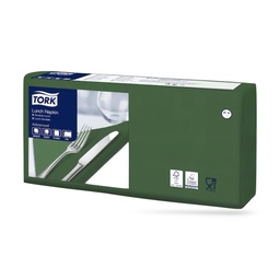 [477214] Tork lunch szalvéta 33 x 33 cm-es cm-es 2 r. 200 lapos sötétzöld