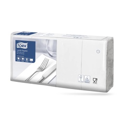 [477402] Tork lunch szalvéta 33 x 33 cm-es 1/8-os 2 r. 200 lapos fehér