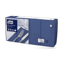 [477419] Tork lunch szalvéta 33 x 33 cm-es 1/8-os 3 r. 150 lapos sötétkék