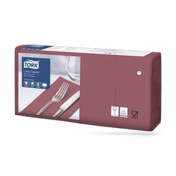 [477422] Tork lunch szalvéta 33 x 33 cm-es 1/8-os 2 r. 200 lapos bordó
