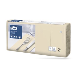 [477426] Tork lunch szalvéta 33 x 33 cm-es 1/8-os 2 r. 200 lapos homok