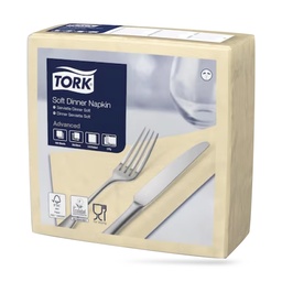 [477583] Tork dinner szalvéta 40 x 40 cm-es cm-es 3 r. 100 lapos homok