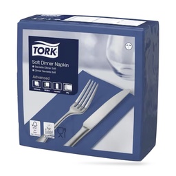 [477619] Tork dinner szalvéta 40 x 40 cm-es 1/8-os 3 r. 100 lapos sötétkék