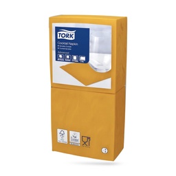 [477831] Tork koktélszalvéta 24 x 24 cm-es cm-es 2 r. 200 lapos narancs