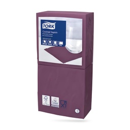 [477833] Tork koktélszalvéta 24 x 24 cm-es cm-es 2 r. 200 lapos bíbor