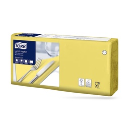 [477841] Tork lunch szalvéta 33 x 33 cm-es 2 r. 200 lapos sárga