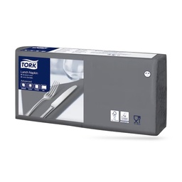 [477846] Tork lunch szalvéta 33 x 33 cm-es 2 r. 200 lapos antracit