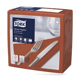 [478763] Tork dinner szalvéta 40 x 40 cm-es cm-es 2 r. 150 lapos terrakotta