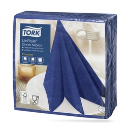 [478856] Tork LinStyle textilhatású szalvéta 39 x 39 cm-es cm-es 1 r. 50 lapos sötétkék