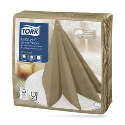 [478874] Tork LinStyle textilhatású szalvéta 39 x 39 cm-es cm-es 1 r. 50 lapos keksz