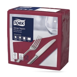 [478875] Tork dinner szalvéta 40 x 40 cm-es 2 r. 150 lapos bordó