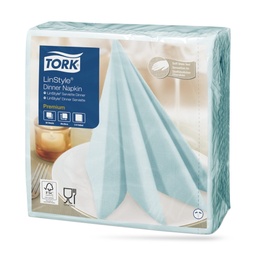 [478880] Tork LinStyle textilhatású szalvéta 39 x 39 cm-es 1 r. 50 lapos tengerkék