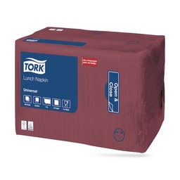 [509306] Tork lunch szalvéta 33 x 33 cm-es cm-es 1 r. 500 lapos bordó