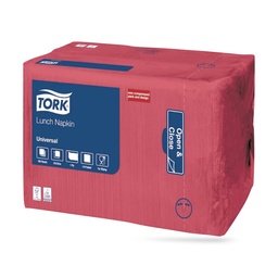 [509307] Tork lunch szalvéta 33 x 33 cm-es cm-es 1 r. 500 lapos piros