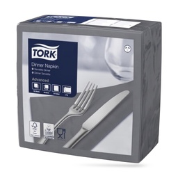 [509403] Tork dinner szalvéta 40 x 40 cm-es 2 r. 150 lapos antracit