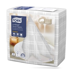 [509410] Tork LinStyle Manhattan textilhatású szalvéta 39 x 39 cm-es cm-es 1 r. 50 lapos 