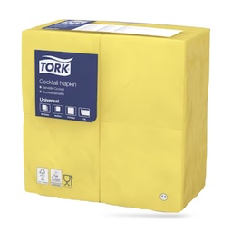 [509519] Tork koktélszalvéta 24 x 24 cm-es cm-es 1 r. 500 lapos sárga