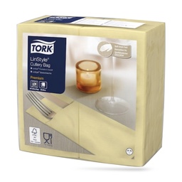 [509602] Tork LinStyle cutlery szalvéta 39 x 39 cm-es cm-es 1 r. 50 lapos pezsgő