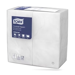 [478657] Tork koktélszalvéta 25 x 25 cm-es 1 r. 500 lapos fehér